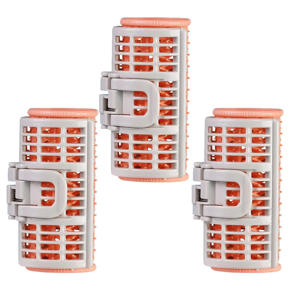 3 قطعة مقاطع Bang بكرو قبضة ذاتية بكرات تصفيف الشعر ل الانفجارات الهوائية ذيول الجذر أدوات تصفيف الشعر بدون حرارة بكرو تشكيل الشعر