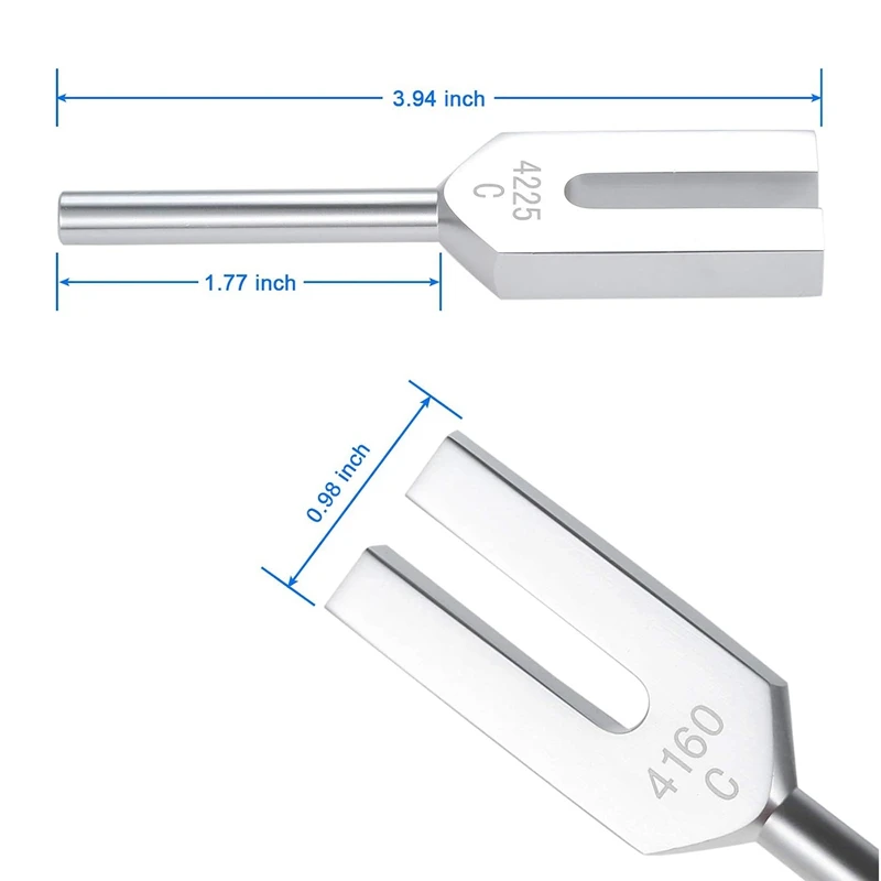 Stemvorken Set 4096 Hz 4160 Hz 4225 Hz Voor Geluidsgenezing, Muziekinstrument, Geluidstrillingshulpmiddelen, C