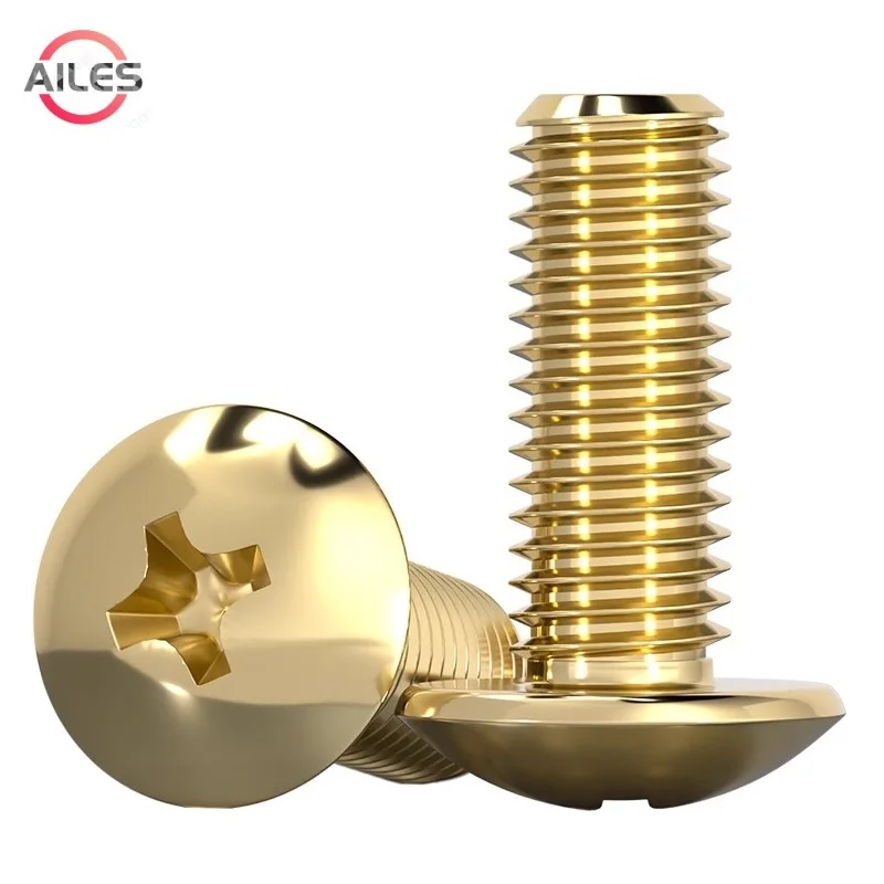 

Metric Copper Truss Head Cross Recessed Screws M3 M4 M5 M6 Mushroom Head Cross Recessed Bolts