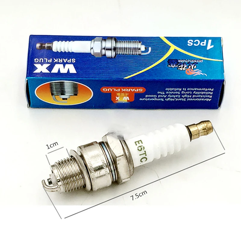 1PC Gasoline Generator Spark Plug E6TC Gasoline Engine Spark Plug 1.5KW1500 Watt Generator Spark Plug