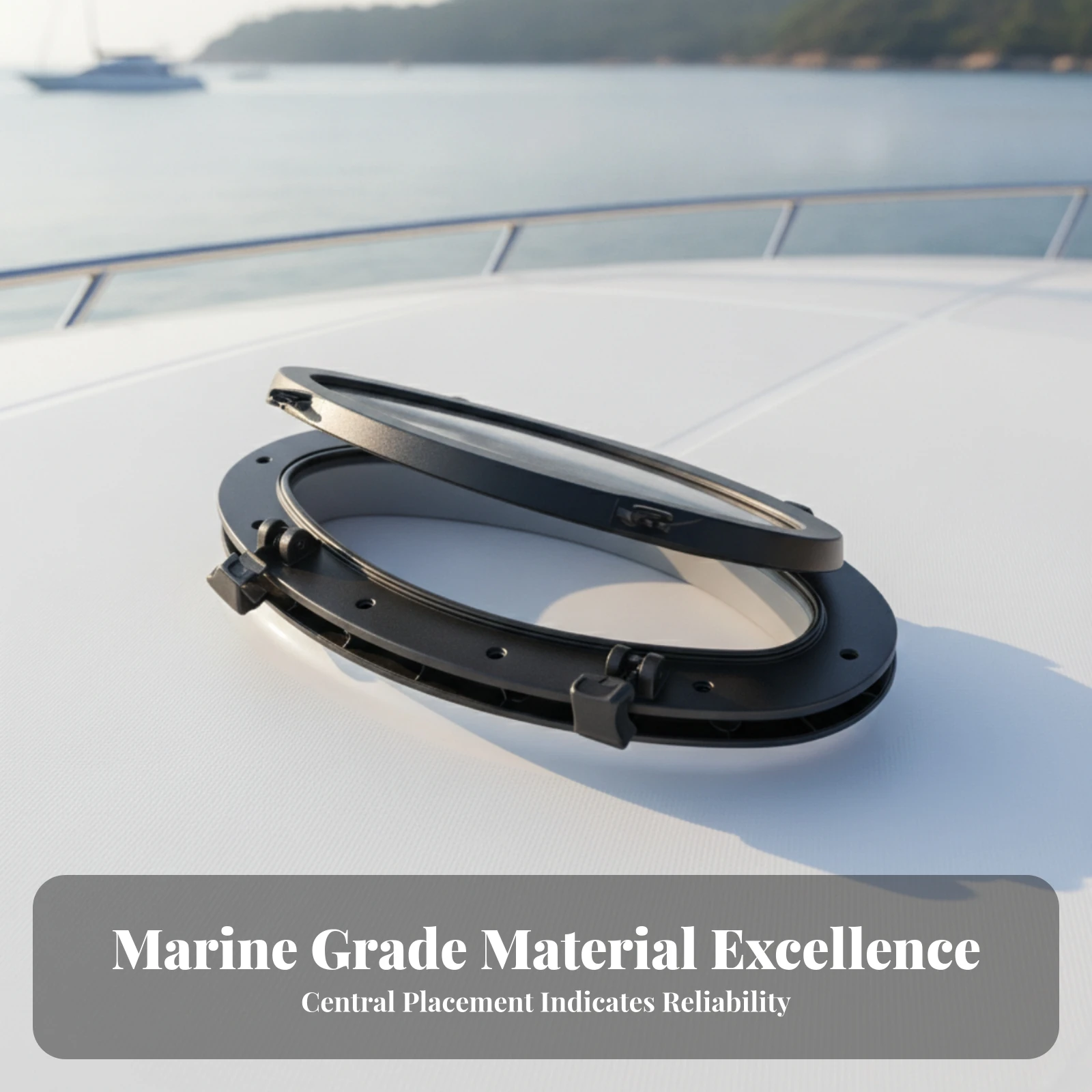 Oval Porthole Sealed Opening Portlight Window for Boats, Yachts