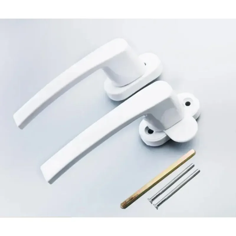 Plastic Steel Double-sided Door Handle Lock Sliding Push Door Handle 53-63MM