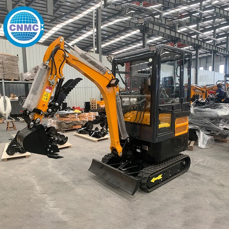 

CNMC Mini Excavator 2 Ton Crawler Digger Multifunctional Portable High Quality Farm Garden Factory Direct Sales EPA CE Certified