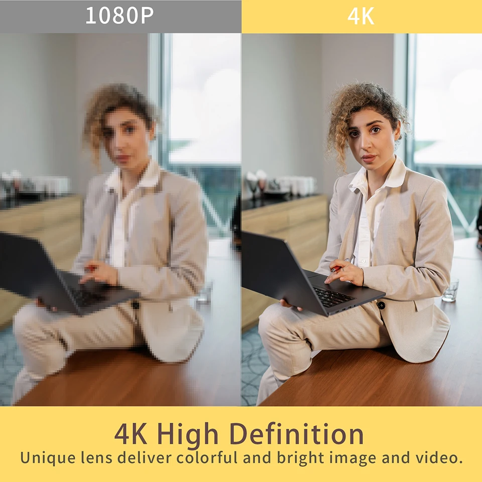 Taida 4K Auto Focus AI-Powered PTZ Webcam Remote Control Living Stream Camera 3X Zoom Auto Track Online Meeting Video Camera