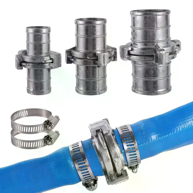 1'' 1.5'' 2'' Fire Hose Connector Belt Hose Fast Docking Snap Coupling Irrigation Hose Clamp Gardening Agriculture Pipe Fitting