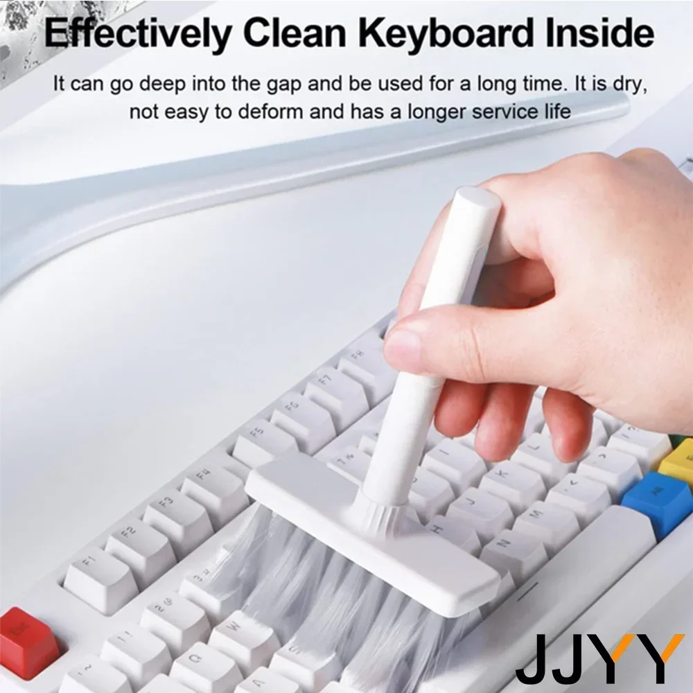 Keyboard Cleaning Brush Soft Tool for Computer Earphones Key Cap Dust Removal Kit Home Cleaning Accessories 1PC