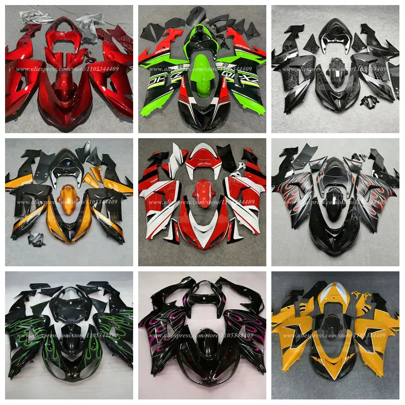 4 Gift new ABS fairing kit. Suitable for Kawasaki ZX10R models from 2006 to 2007. Multiple color options available. Customizable