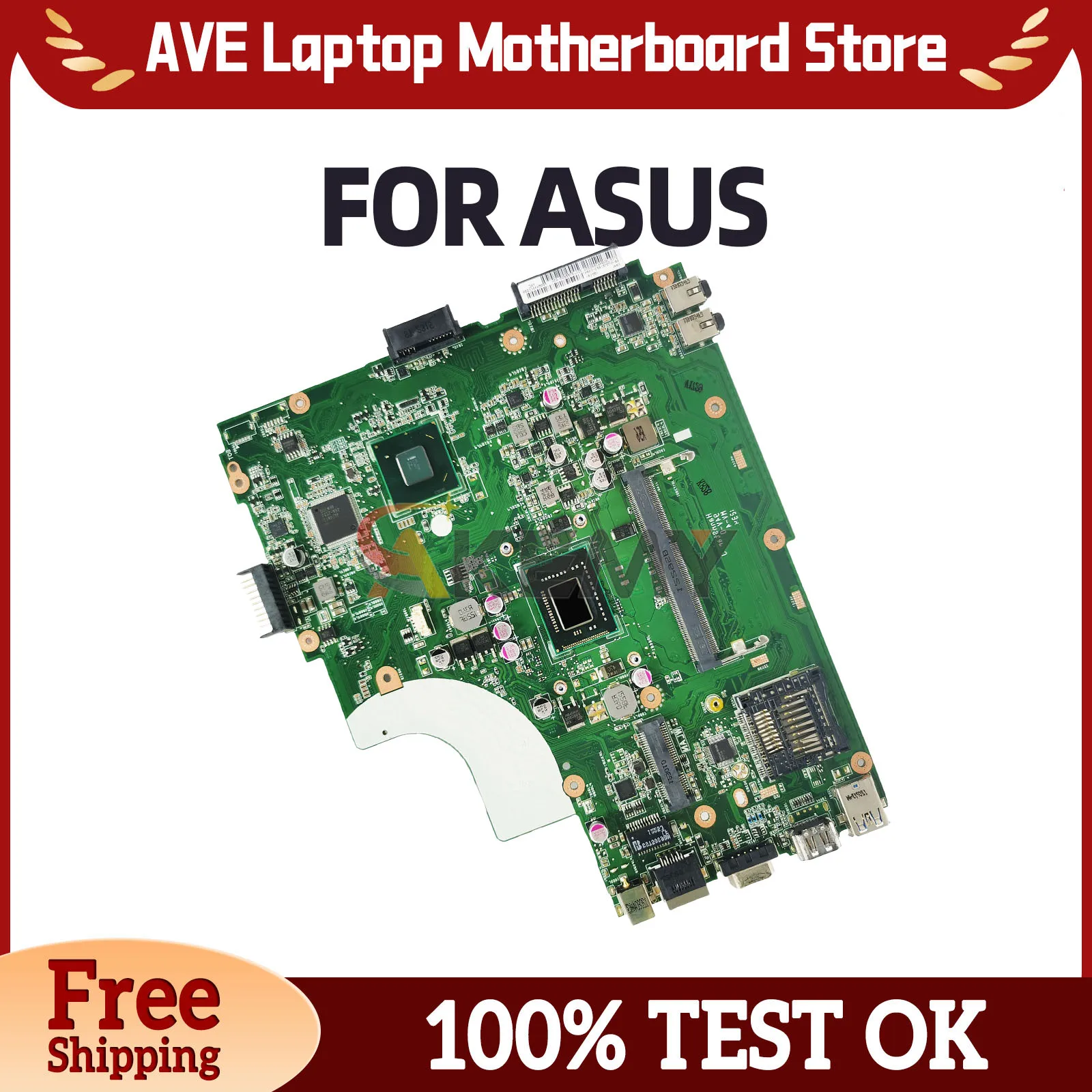 

K43L Motherboard For ASUS K84L X44H X84H X44K Laptop Mainboard I3-2330M UMA Fully Tested