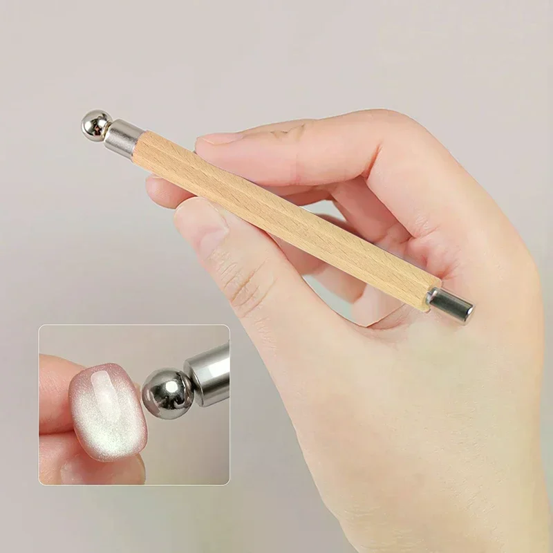 Strong Magnetic Long Double Head Nail Magnet Tool Pens Magnetic Cat Eye Gel Polish Nail Art Kit For DIY Salon Studio Or Home Use