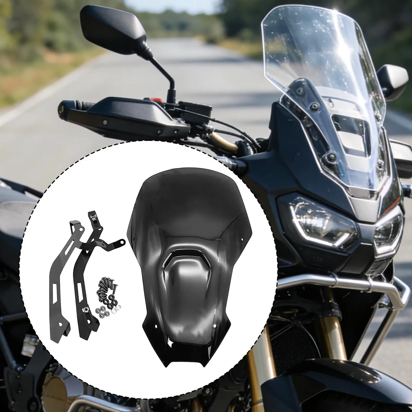 

Motorcycle Wind Deflector Protection Replacement PC Polycarbonate for CRF1100L Adventure Safe Riding