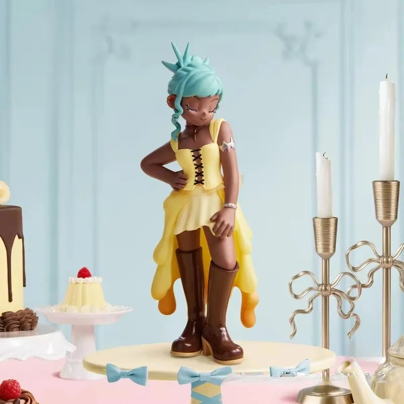 

POP MART Peach Riot Fashion Supermodel Series: Коллекционная фигурка-сюрприз в закрытой упаковке, милые и интересные игрушки, коллекционная экшн-фигурка