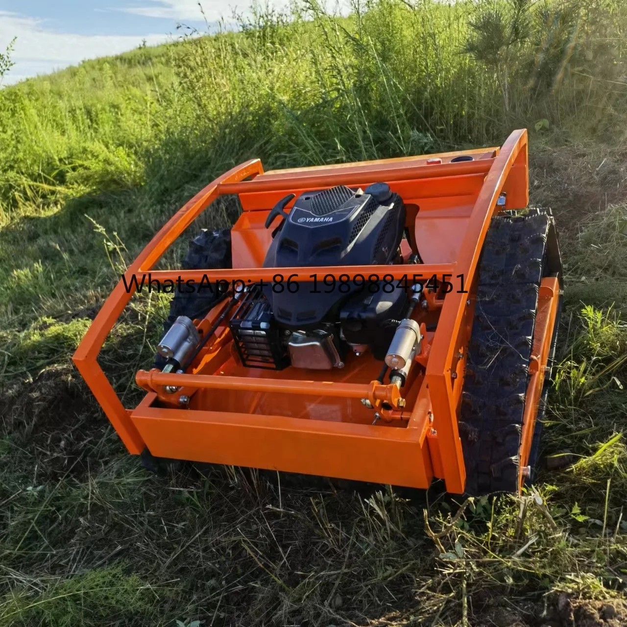 Fruit Tree Garden Mower Width 550mm Remote Control Petrol Mower Zero Turn Mower