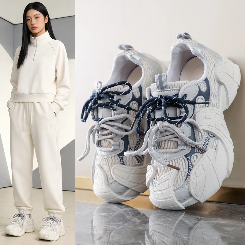 

Новинка 2026, женская обувь, нескользящая износостойкая повседневная обувь, кроссовки на платформе со шнуровкой и шнуровкой, удобная вулканизированная обувь