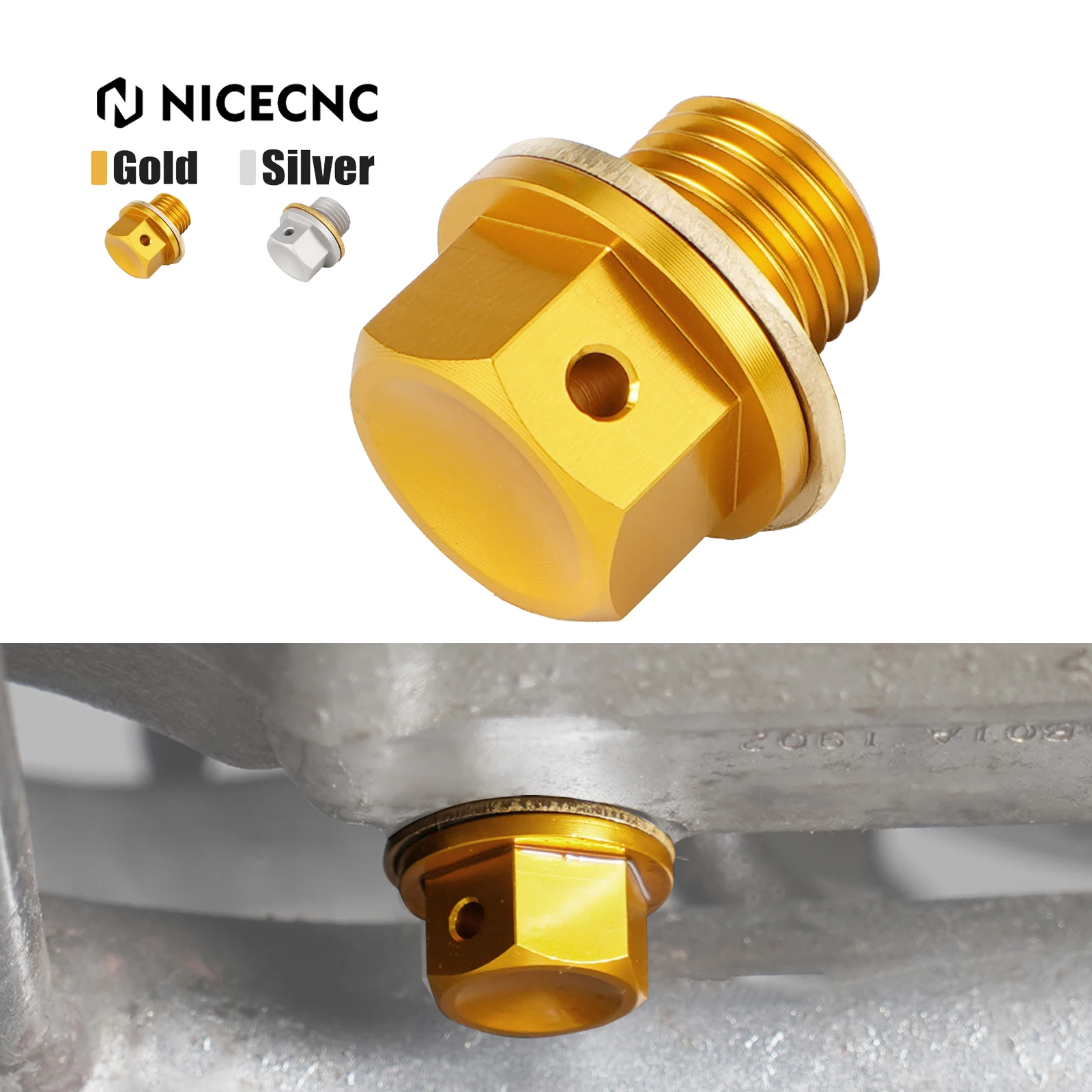 For Suzuki DRZ400SM DRZ400E DR-Z 400S 2000-2023 RM125 RM250 1993-2008 RMZ 250 LTZ 400 SV650 SV650X M12xP1.25 Magnetic Drain Bolt