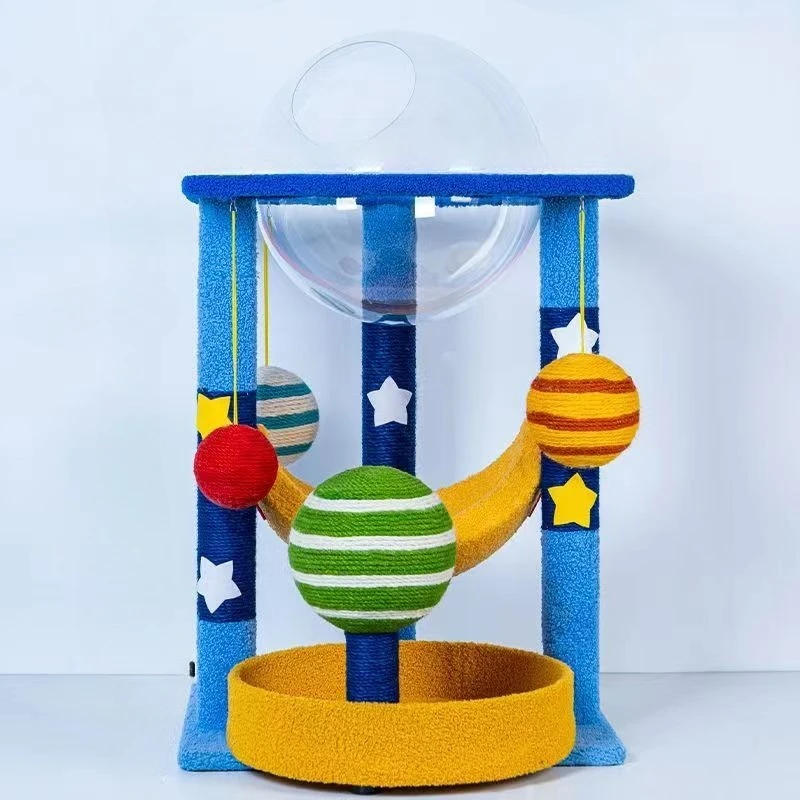 

Vertical sisal cat climbing frame, scratch-resistant cat scratching board, litter integrated self-hi to relieve boredom toy