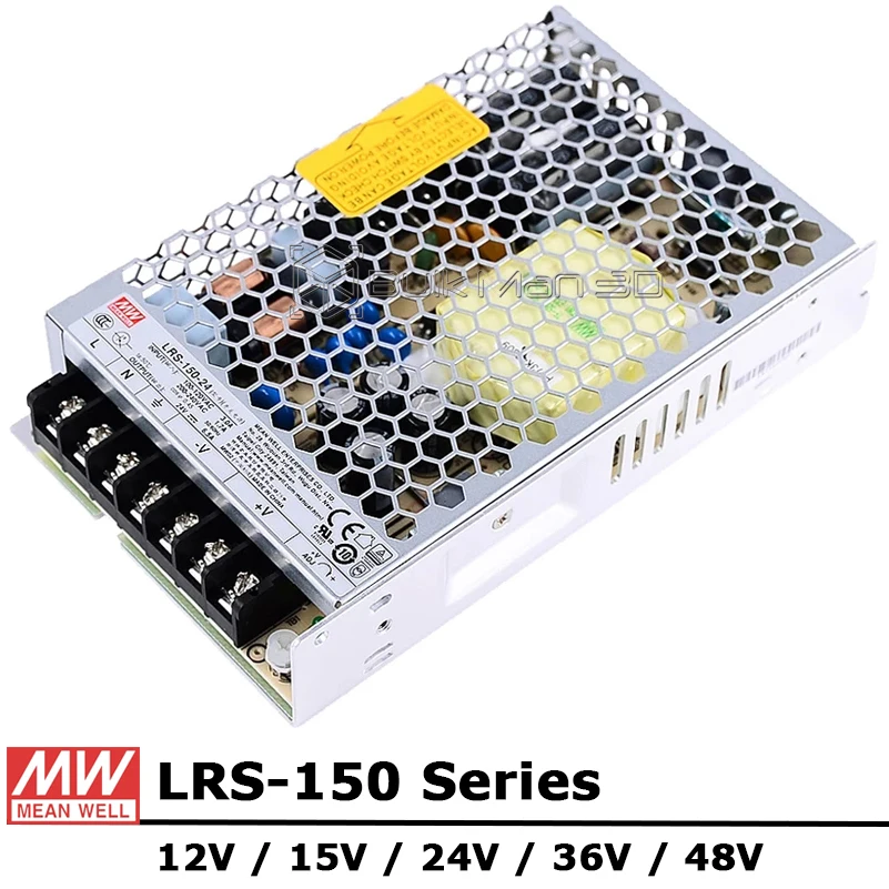 

Meanwell LRS150 Switching Power Supply 150W Single Output DC 12V 15V 24V 36V 48V Mean Well MW LRS-150