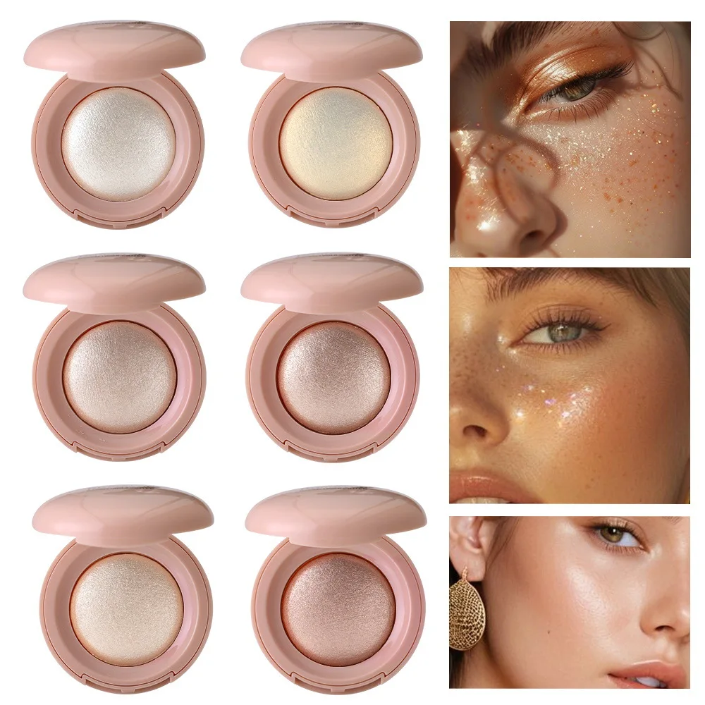 Glitter Highlight & Contour Palette Natural Brightening Three‑dimensional Facial Shaping Shimmer Face Makeup Cosmetics