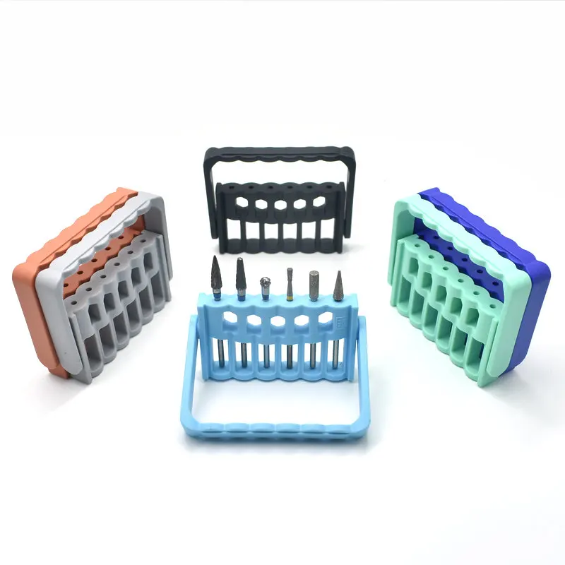 

Dental 6holes Holder for Rotary Carbide Bur Dispenser Endo File Drill Stand Holder Autoclavable Block