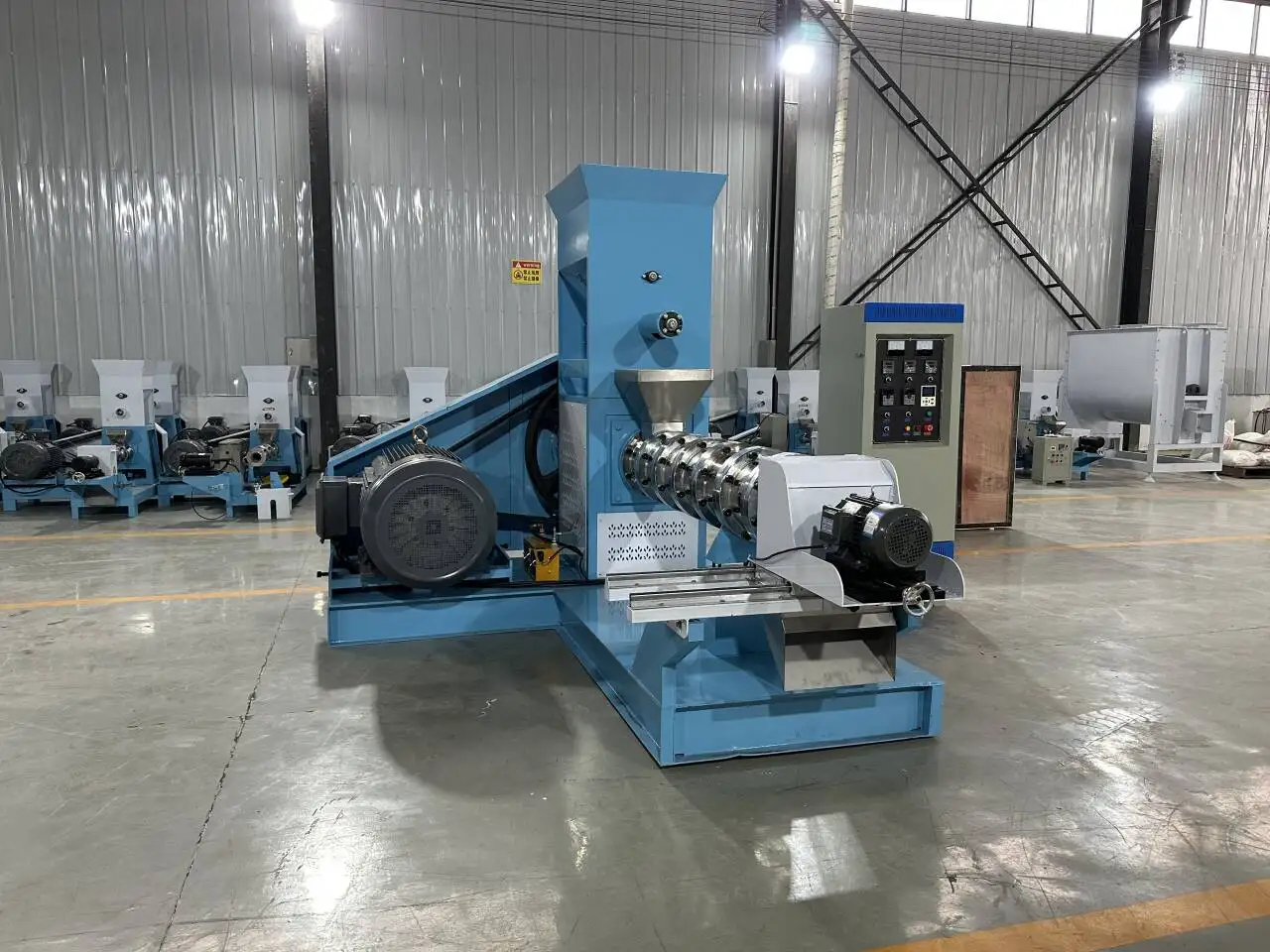 Complete Fish Feed Extruder Production Line with Dryer Packing Machine for Tilapia