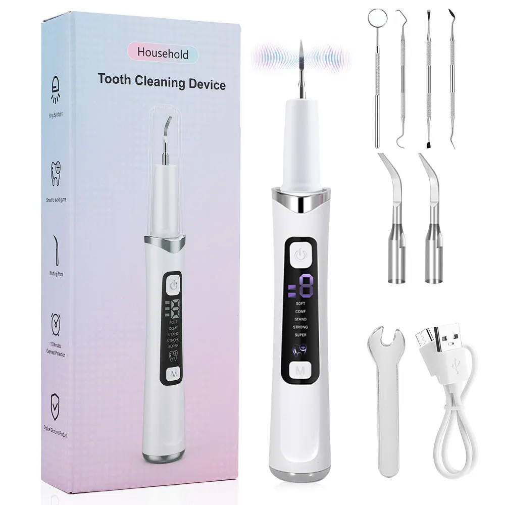 

Ultrasonic Dental Scaler For Teeth Tartar Remover Electric Teeth Cleaner Tooth Calculus Plaque Remover Dental Stone Removal