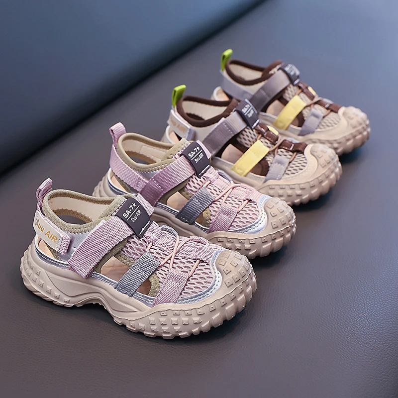 

Boys Girls Water Shoes Comfort Closed-Toe Sport Athletic Sandal Aqua Lightweight Walking Shoes(Toddler/Little Kid/Big Kid)