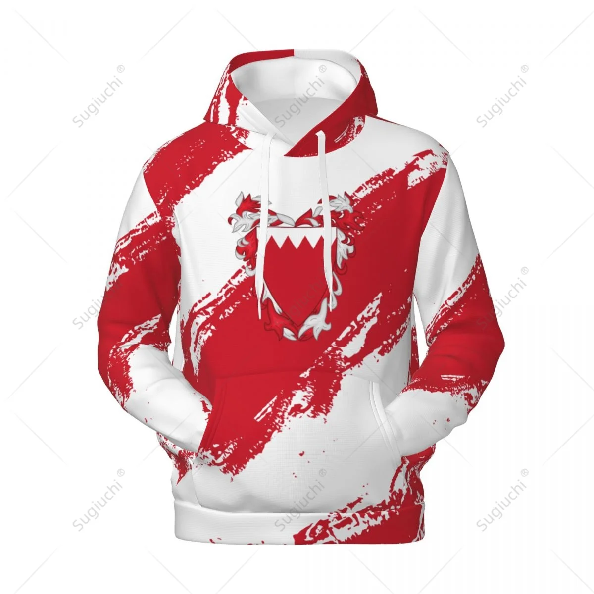 

Unisex Bahrain Flag Color Hoodie 3D Men Women Harajuku Sweatshirt Pullover Hoodies Polyester Casual