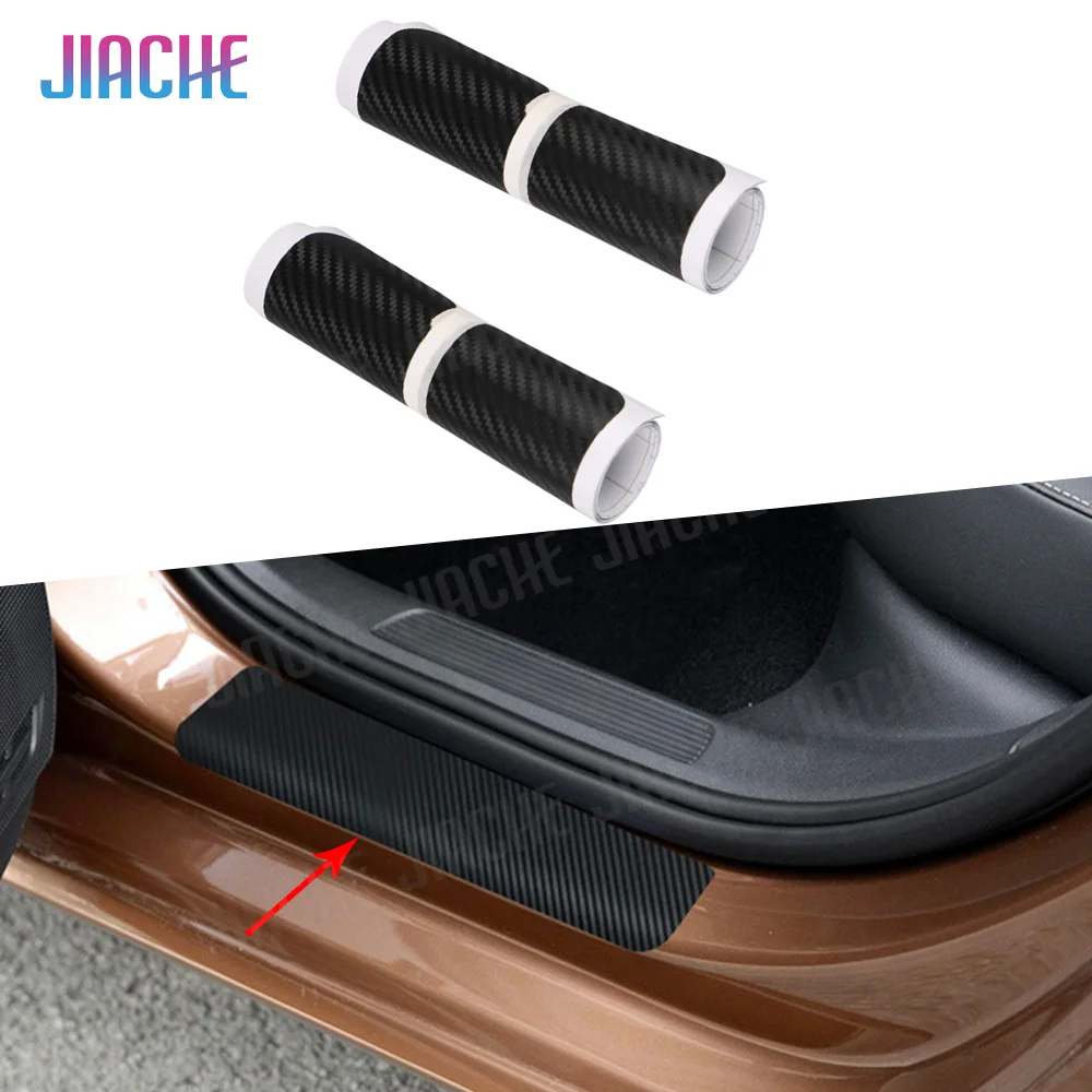 4Pcs/Set Car Scuff Plate Door Threshold Sill Stickers Auto Cover Panel Step Protector Accessories Car Style Auto Accessories