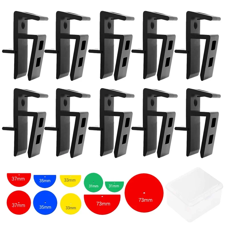 

Carpentry Jigs Set For Woodworking Cabinet Trimming Board Sealing Line Marker 39mm 75mm Polypropylene PP ABS 4/6/10PCS