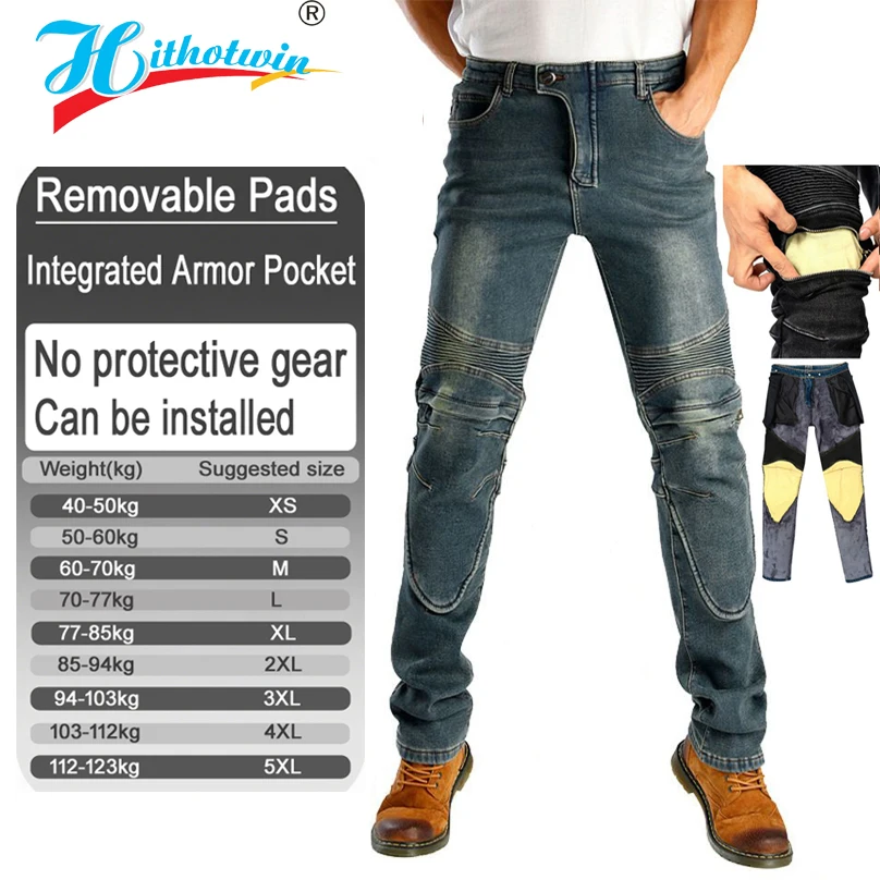 

Огнестойкие мотоциклетные джинсы, мужские арамидные защитные экипировки, ветрозащитные брюки для верховой езды, брюки для мотокросса с бархатной подкладкой