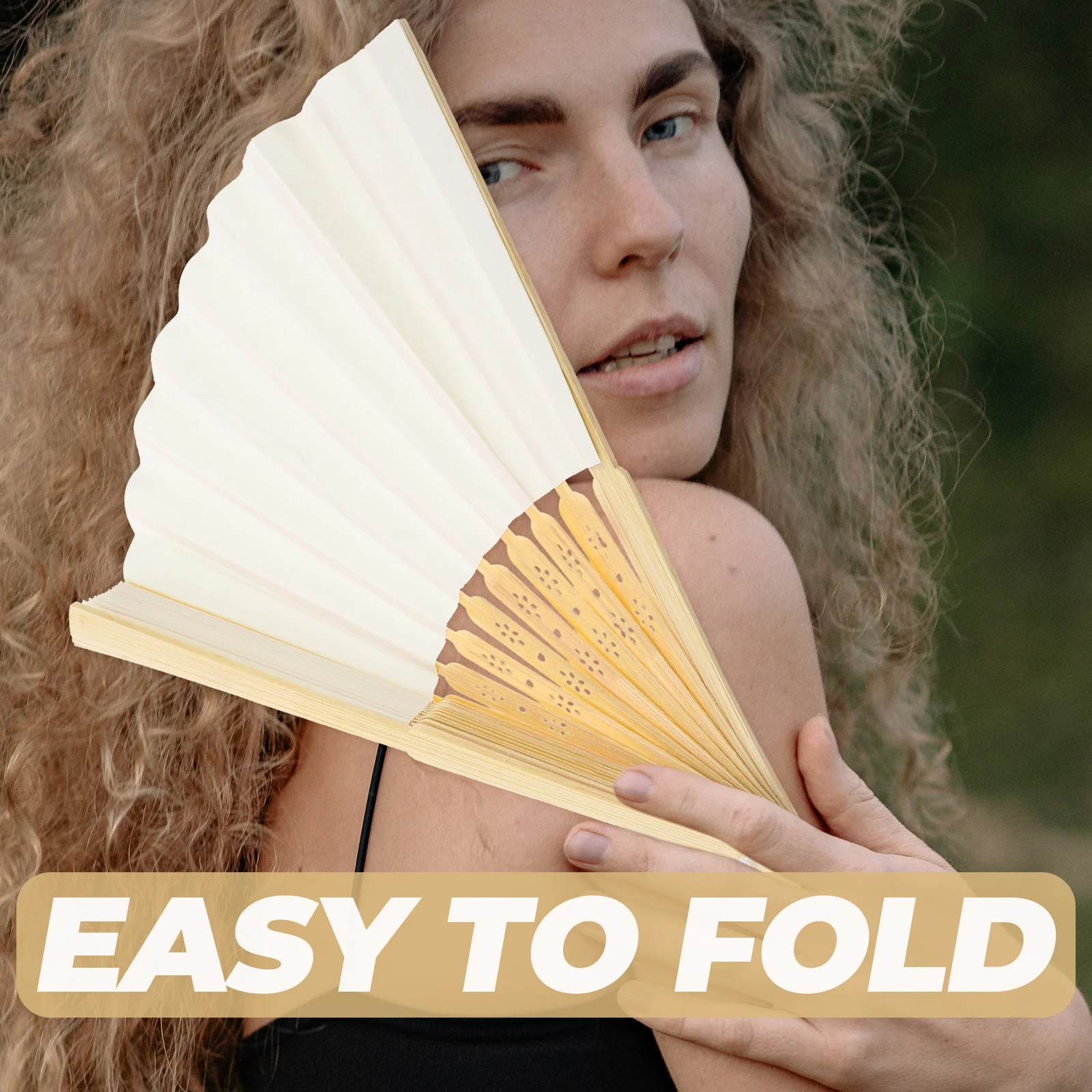 

4pcs Blank Folding Fan Handcrafted Bamboo Paper Chinese Style Handheld Fan For Wedding Party Gift Dance Prop Decorative Wall Art