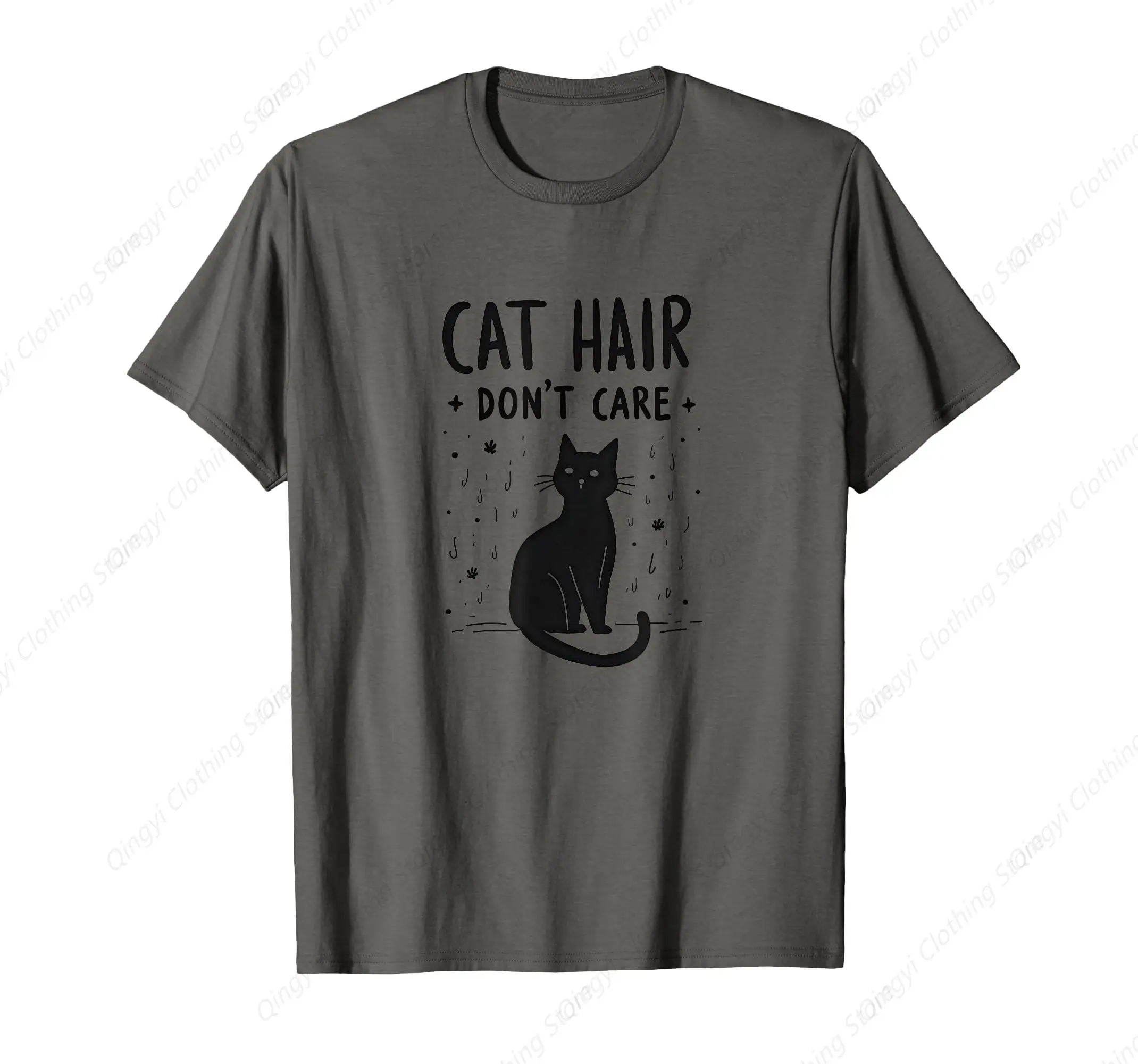 

Cat Hair Don't Care Funny Feline Parent T-Shirt Men
