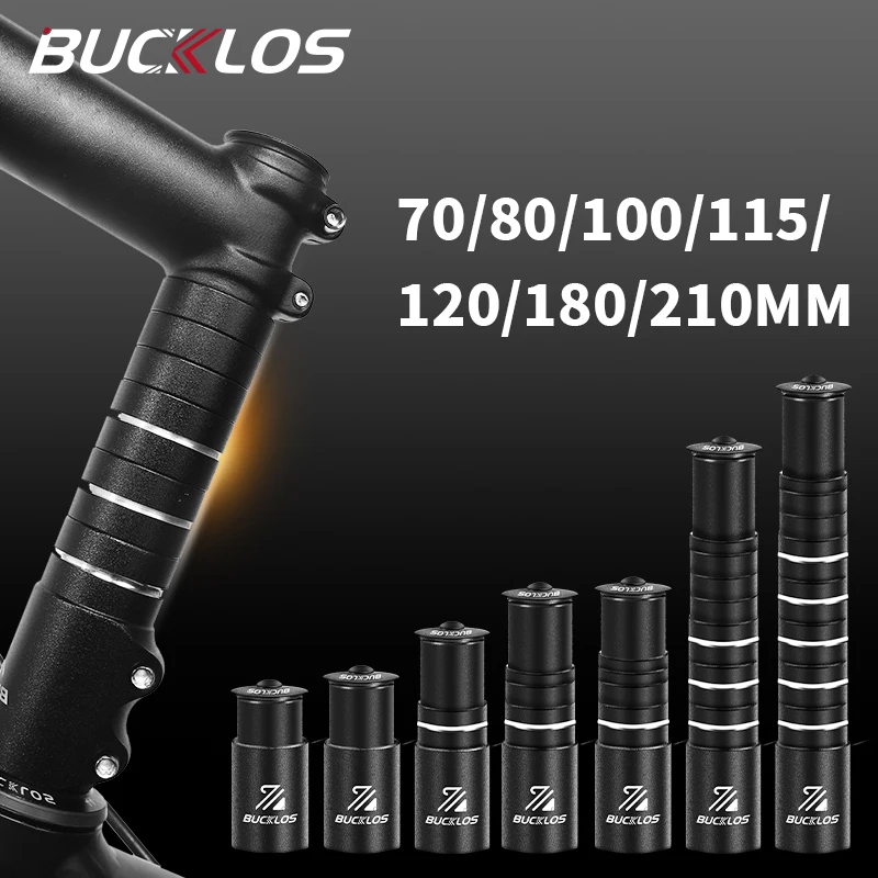 BUCKLOS Bicycle Stem Height Extender Bike Fork Stem Raise Up Aluminum Alloy Bicycle Stem Extension Bike Handlebar Raise Adapter