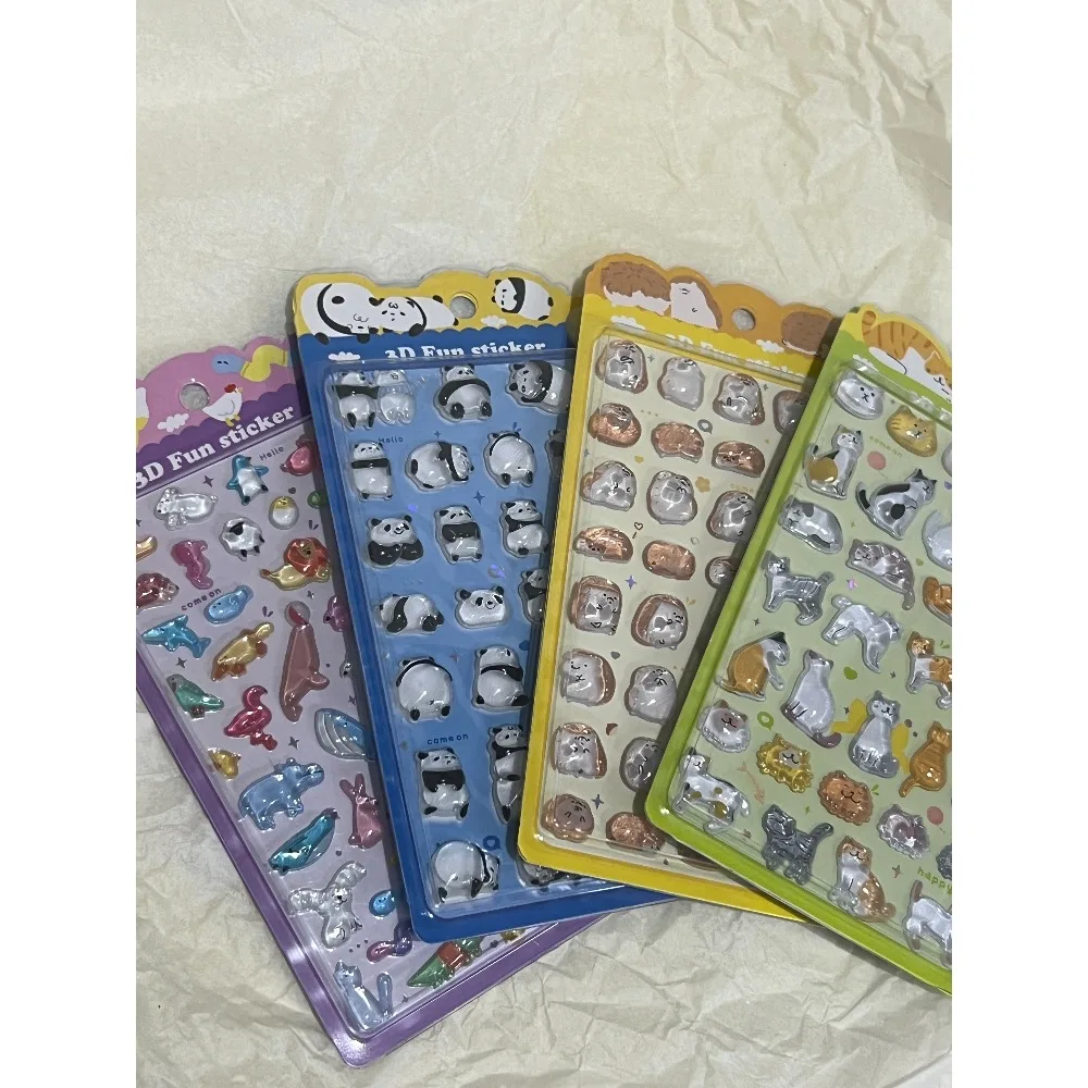 

New Hot Cartoon and beautiful 3D relief fun stickers, 3D crystal stickers, mini decorative stickers for children and girls