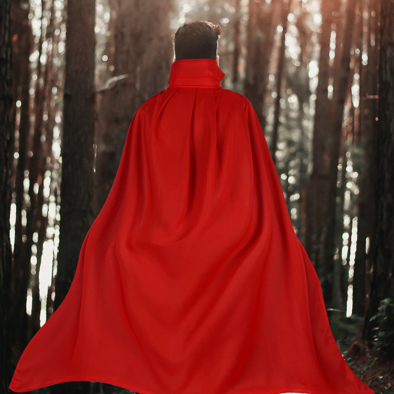 

Vampire Cloak 140cm Halloween Cape Dual Sided Masquerade Costume Prop Adult Party Wear Cosplay Clothing Accessories