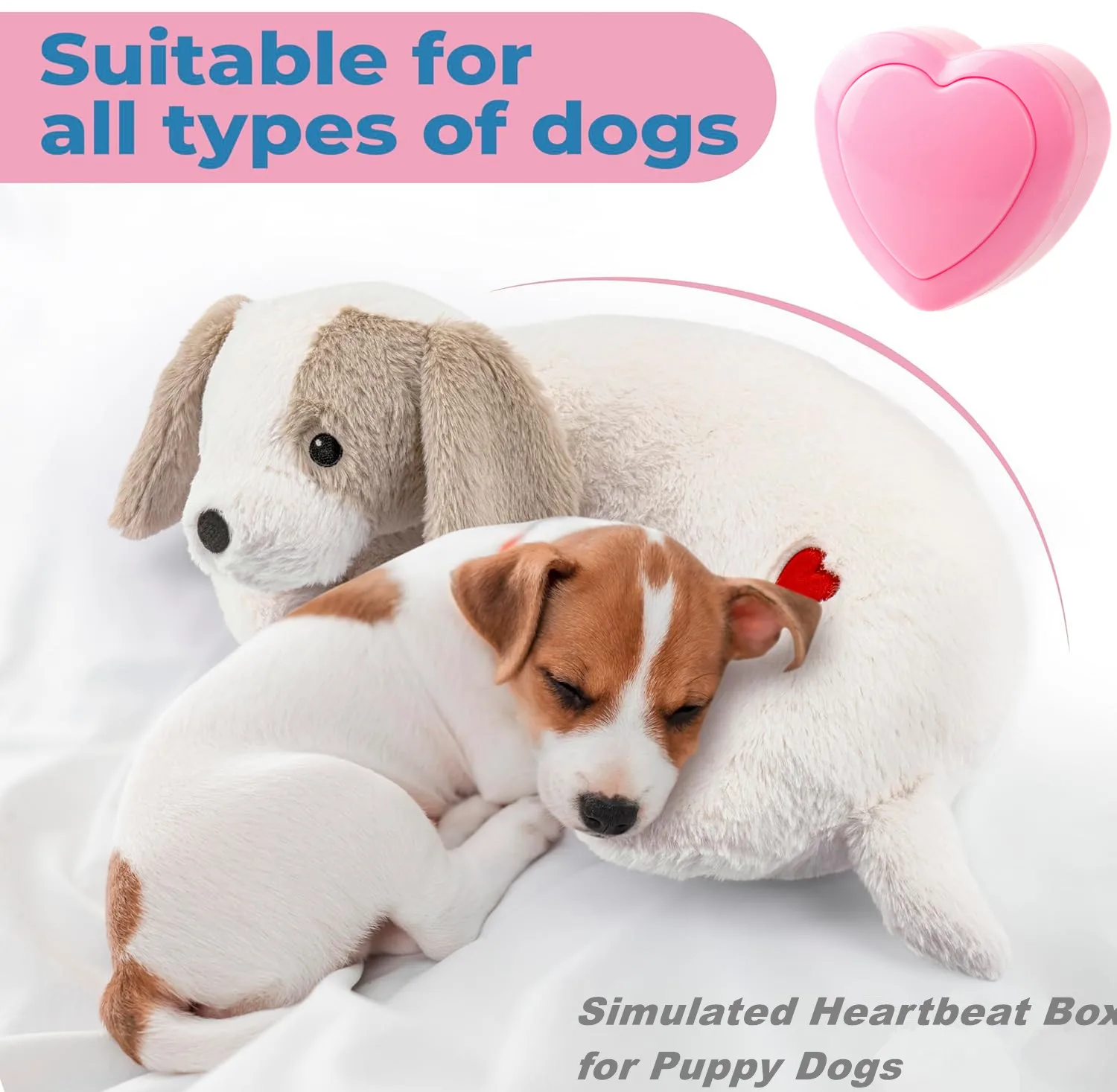 Pet Puppy Heartbeat Interactive Toy Dog Calming Anxiety Relief Toy Accompanying Sleep Toy Puppy Supplies Doll Accessories