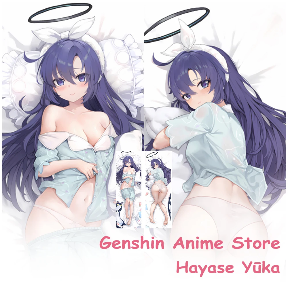 

Game Blue Archive Hayase Yuka Dakimakura Cover Pillowcase Otaku Sleeping Cushion Cover Hugging Body Pillow Covers Cosplay Props