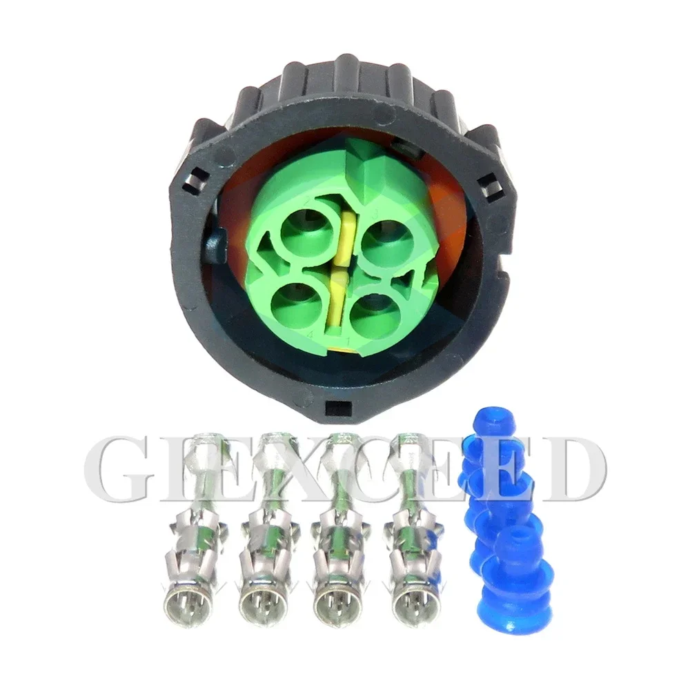 

2 Sets 4 Pin 3-1813098-1 Automobile Wire Cable Socket 3-1813099-1 Auto AC Assembly Waterproof Sealed Connector