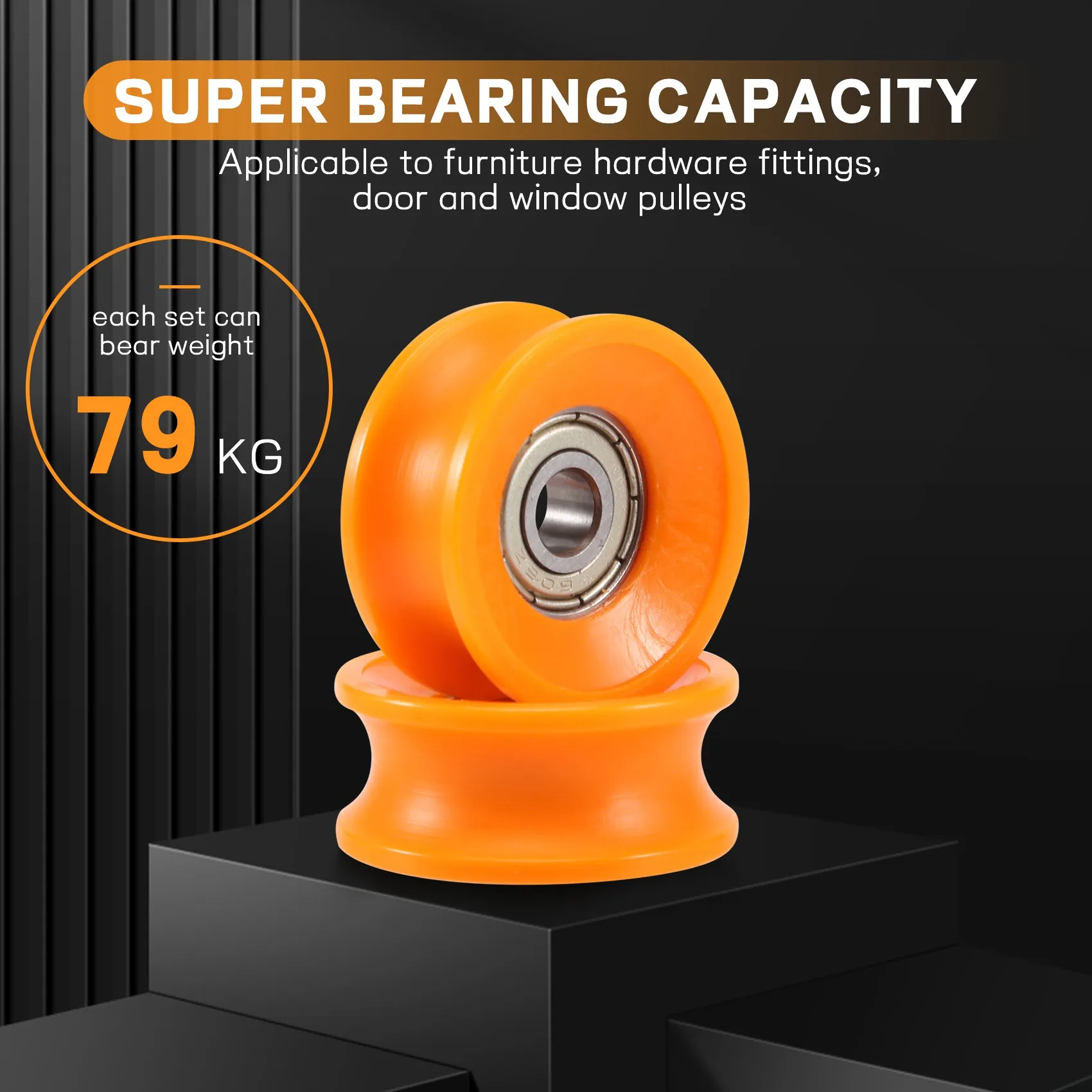 AEE3-4Pcs 6X30x13mm Plastic Coated Sealed Bearings Steel 606Z Deep U Groove Guide Pulley Rail Ball Rolling Bearing Wheel