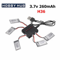 H36 battery 3.7V 260mAh For E010 E011 E012 E013 Drone for Furibee F36 RC Quadcopter Parts Lipo Battery and Charger