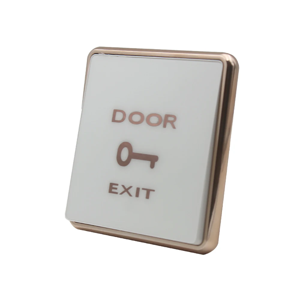 Robust Automatic Reset Exit Push Button Switch for Access Doors - Normally Open Signal Release, Built to Withstand Frequent Use
