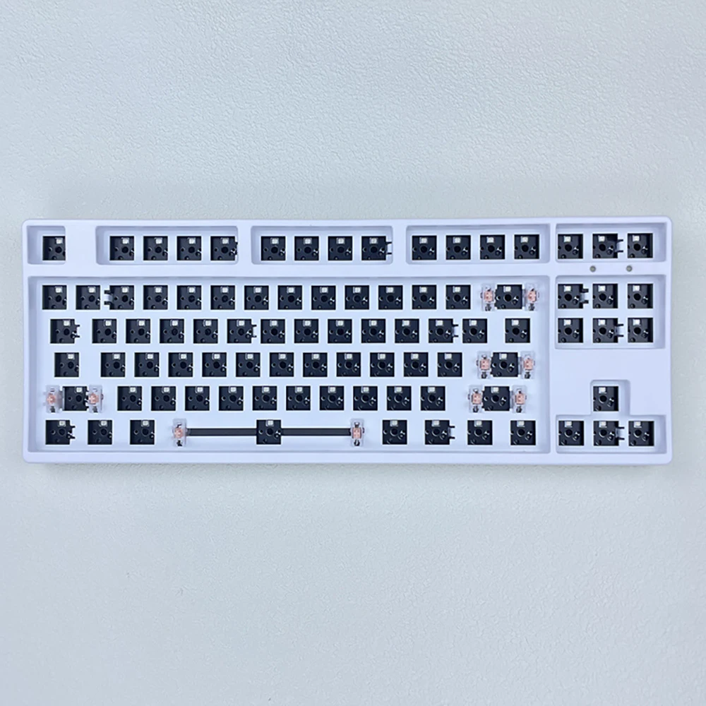 T87 Mechanical Keyboard Kit Three Mode RGB Hot Swap Gaming Keyboard 87 Keys Customize PC Gamer Gasket Accessories Office Gift