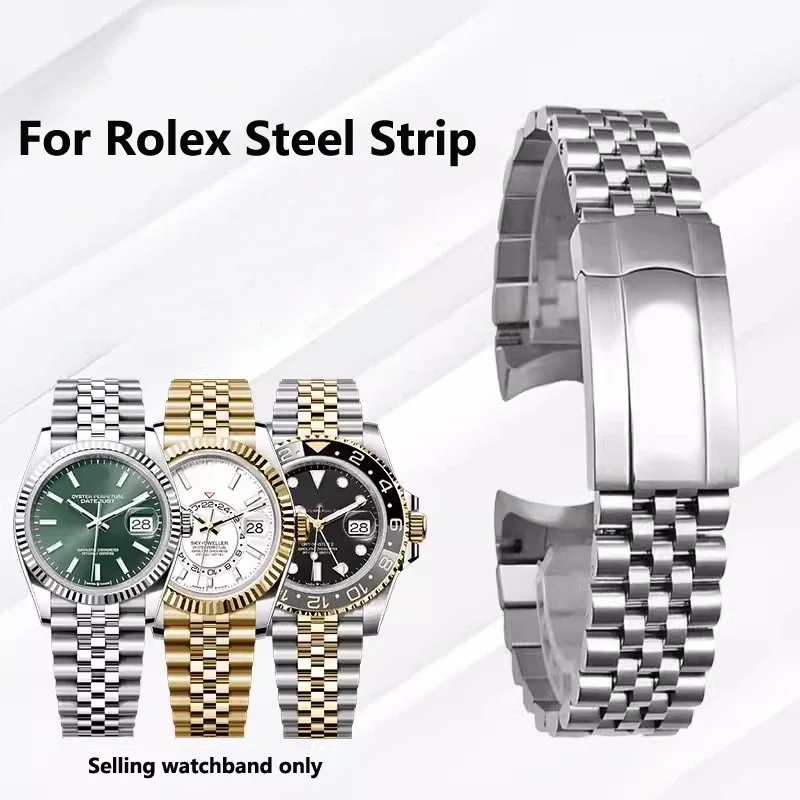 904 Solid Stainless Steel Bracelet Men Luxury Watch Band for Rolex Oyster Perpetual Datejust DAYTONA SUBMARINER Watch Strap 20mm