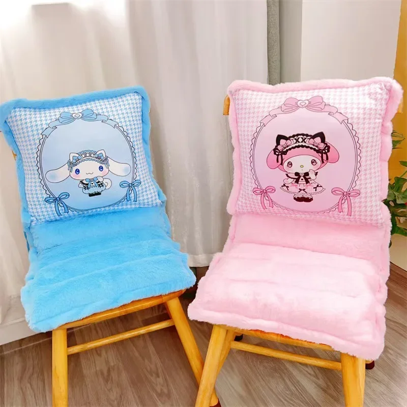 MINISO-Coussin en Polymères Doux et Mignon, Dessin Animé, My Melody, Hello Kitty Cinnamoroll, Anime Kawaii, Chaise de Salle à Manger, Siège Chaud, Jouets Cadeaux