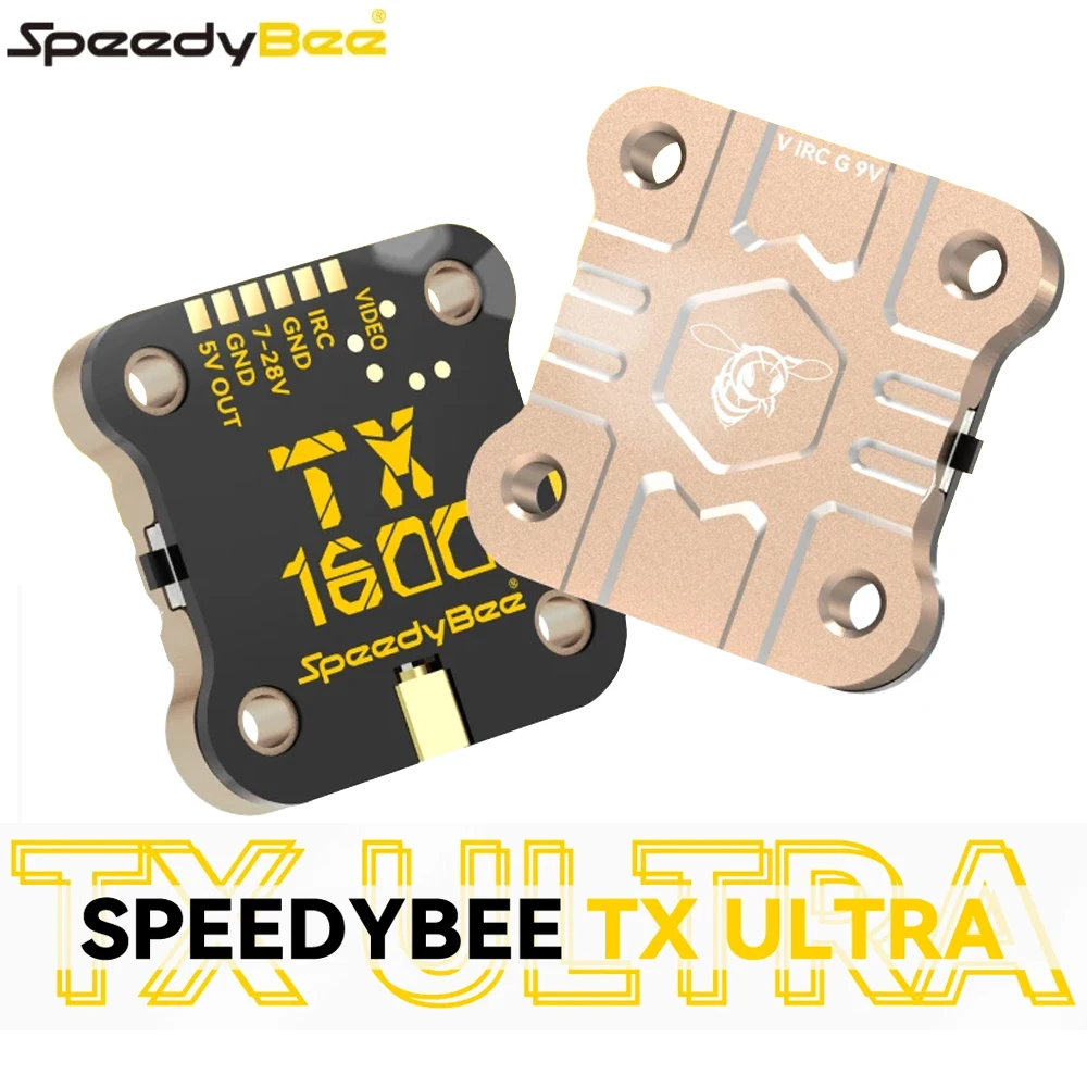 SpeedyBee TX ULTRA 5.8Ghz 48Ch 1.6W Video Transmitter VTX With MMCX Antenna Plug For Long Range Apex Marck FPV Drone Accessories