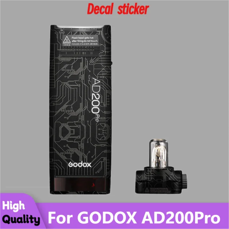 For GODOX AD200Pro Pocket Flash Camera Flash Sticker Protective Skin Decal Vinyl Wrap Film Anti-Scratch Protector Coat AD200 PRO