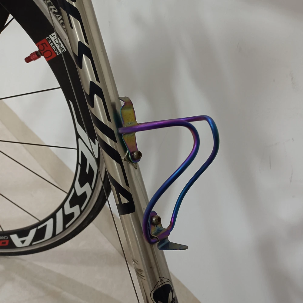 MTB Rennrad Wasser Flasche Käfig Ultraleicht 26g Titan Legierung Fahrrad Flasche Rack Halter Flasche Halterung Für XXX Fahrrad Zubehör – Detail 4