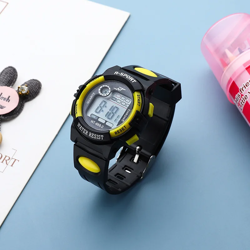 Student Sport Watches For Kids Colorful Electronic Watches Waterproof Clock Children Digital Watch For Boys Fashions Synoke