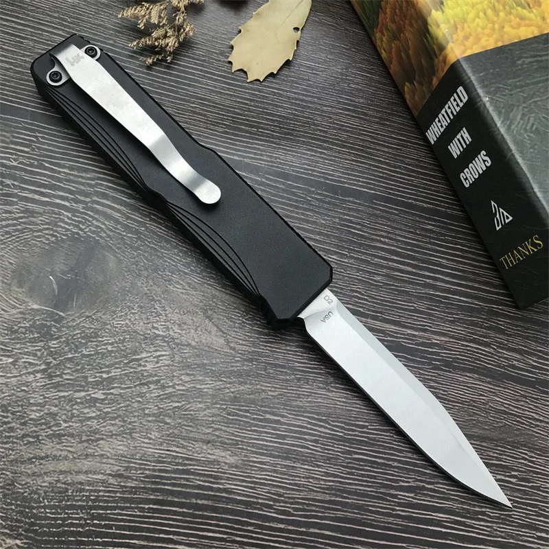 HK 14800 folding knife, T6 aluminum handle D2 blade, Outdoor Tactical Hunting Hiking Adventure Rescue EDC Tool, Men\'s gift