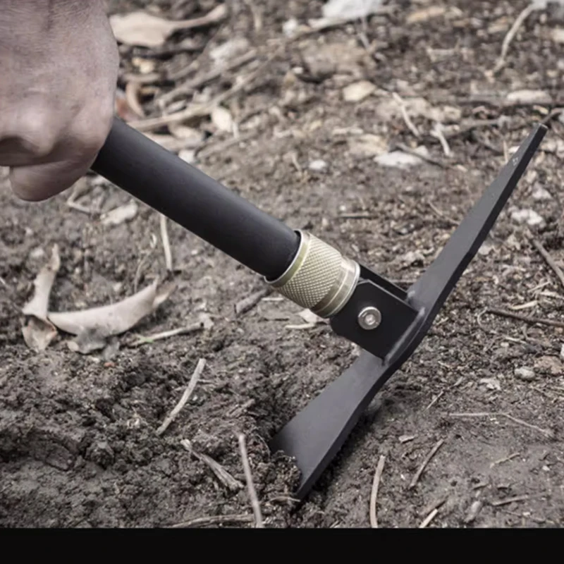 Outdoor EDC Multifunctional Folding Engineer Shovel Small Pickaxe Hoe Camping Portable Fishing  Pickaxe Shovel