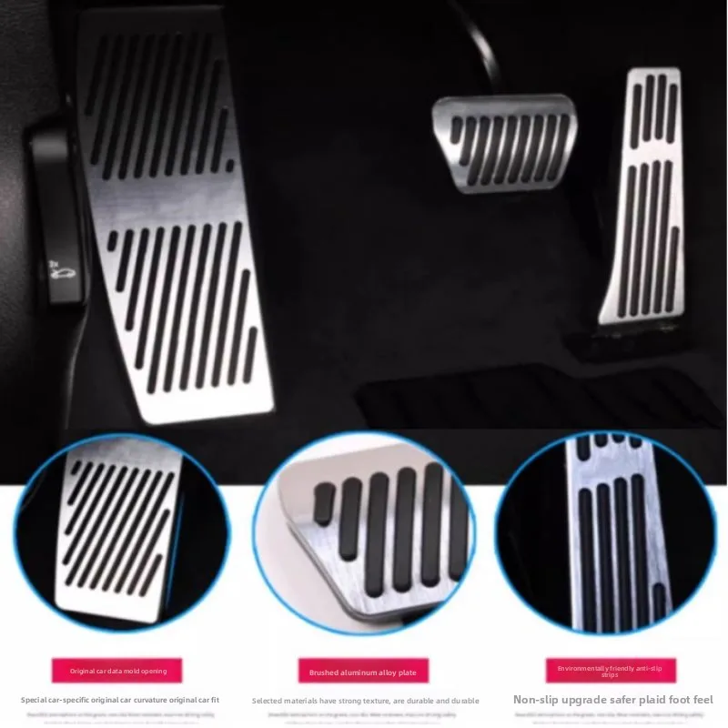 Auto-Gaspedal- und Bremspedalabdeckung, Fußstützenmatte, Zubehör für BMW 1er, 3er, 5er Serie E36, E39, E46, E87, E90, E91, X5, X3, Z3, E36